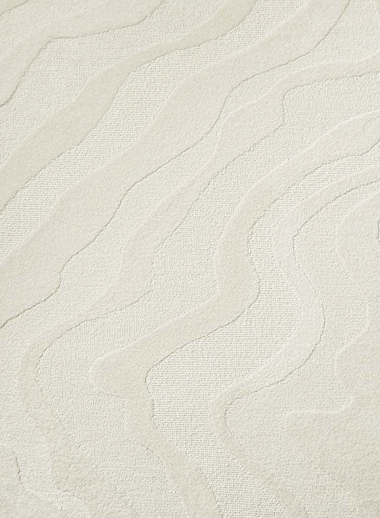 Innaya Neutral Abstract Hand-Tufted Wool Rug