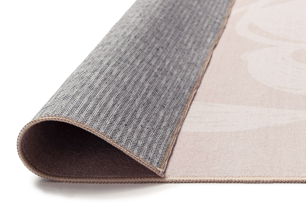 Irene Beige Botanical Washable Rug