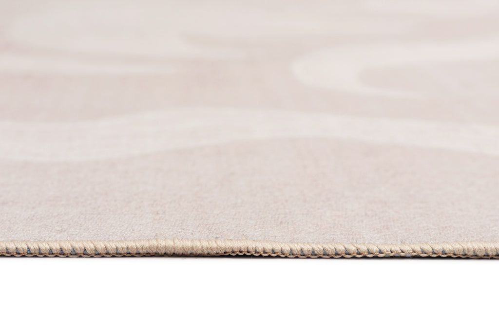 Irene Beige Botanical Washable Rug