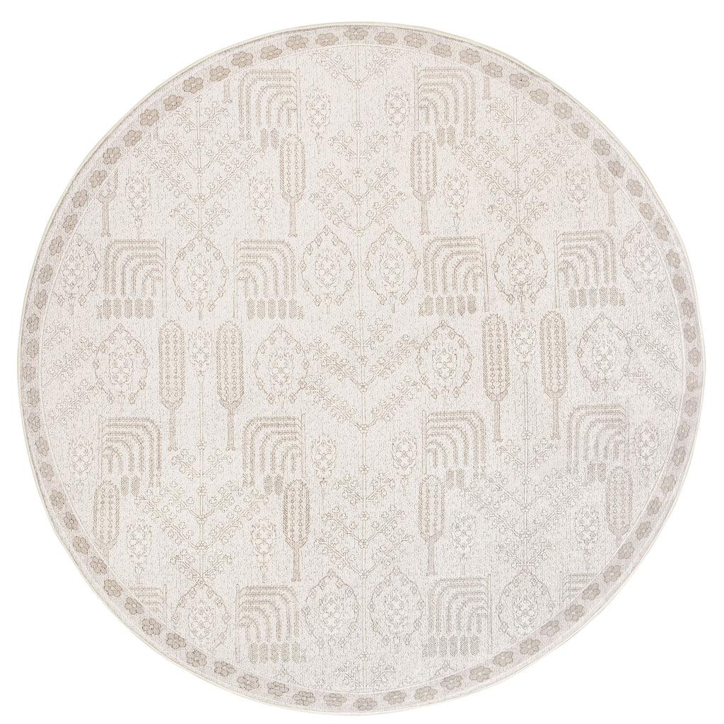 Iska Grey Plush Rollie Pollie Round Playmat