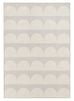 Isolde Beige and Light Grey Arch Stripe Indoor Outdoor Rug