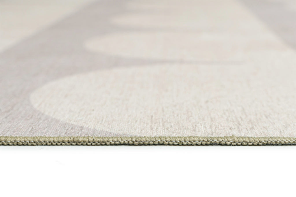 Isolde Beige and Light Grey Arch Stripe Indoor Outdoor Rug