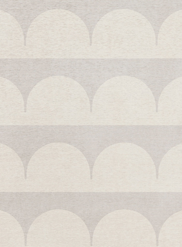 Isolde Beige and Light Grey Arch Stripe Indoor Outdoor Rug