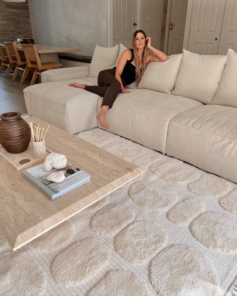 Jacinta Ivory Abstract Rug