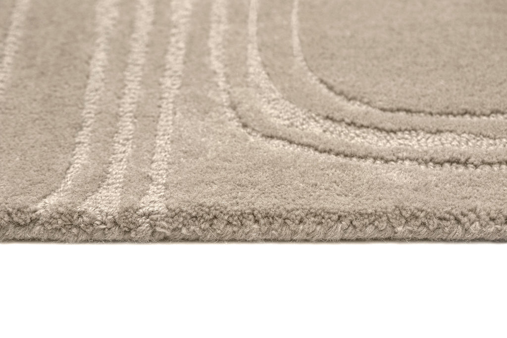 Jafina Beige Abstract Hand-Tufted Rug