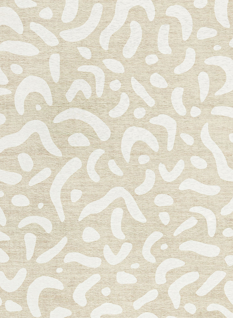 Jazlyn Beige Cream Indoor Outdoor Washable Rug