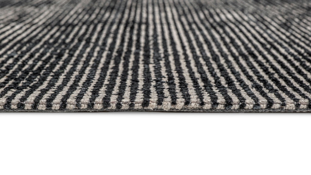 Jena Midnight Blue and White Hand Loomed Cotton Rug