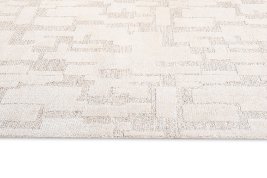 Jessie Ivory Cream Abstract Textured Rug