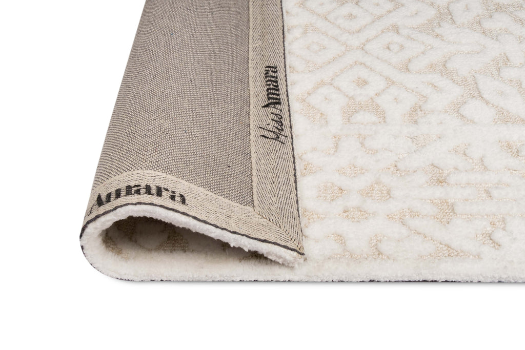 Josephine Ivory and Cream Tribal Transitional Rug