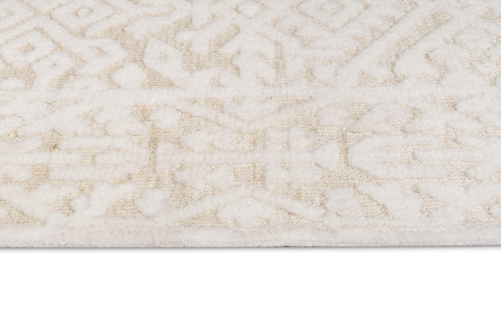 Josephine Ivory and Cream Tribal Transitional Rug