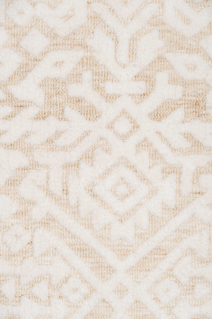 Josephine Ivory and Cream Tribal Transitional Rug