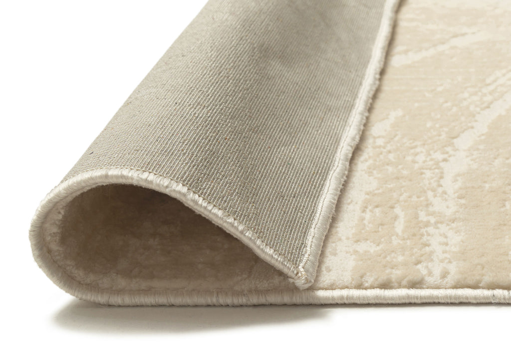 Kabir Neutral Abstract Washable Rug