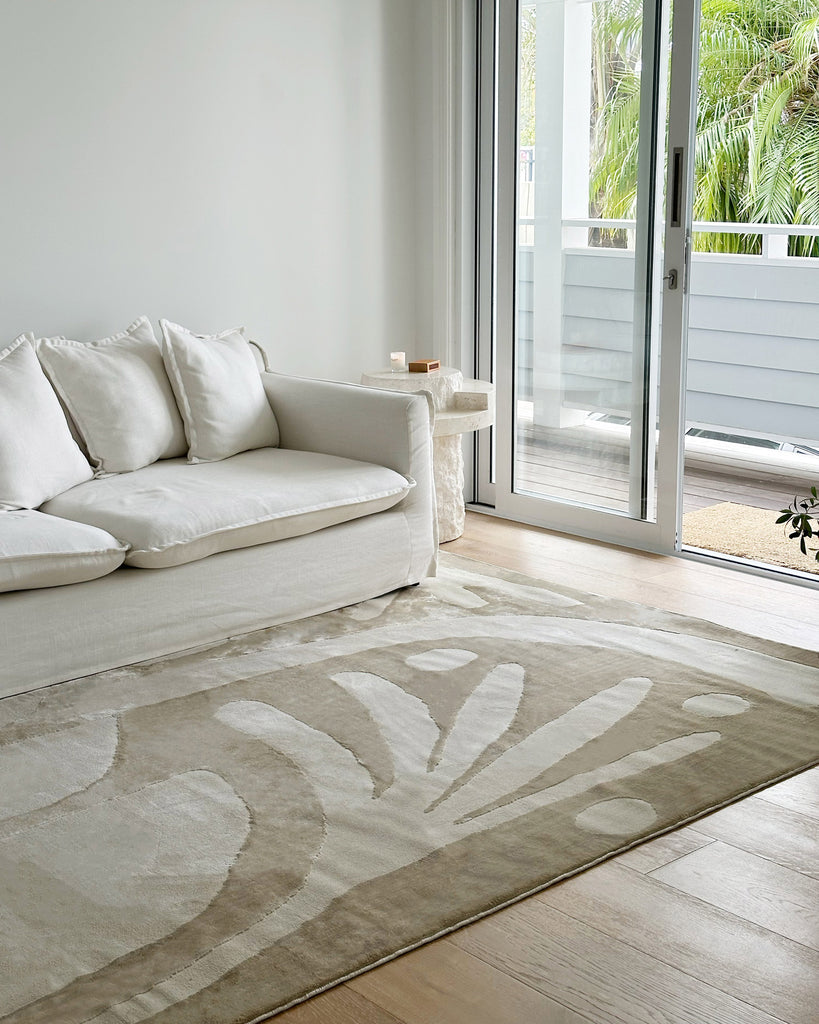 Kallua Textured Abstract Neutral Rug