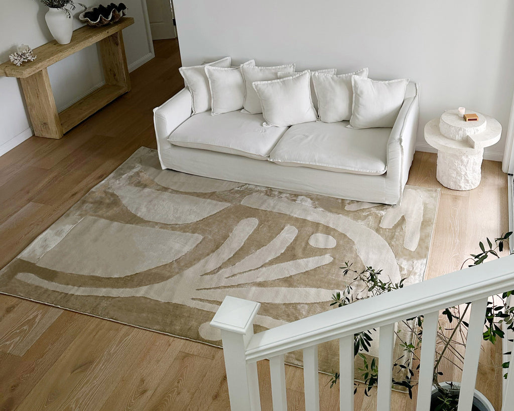 Kallua Textured Abstract Neutral Rug