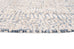 Karmen Blue and Ivory Geometric Patterned Round Rug
