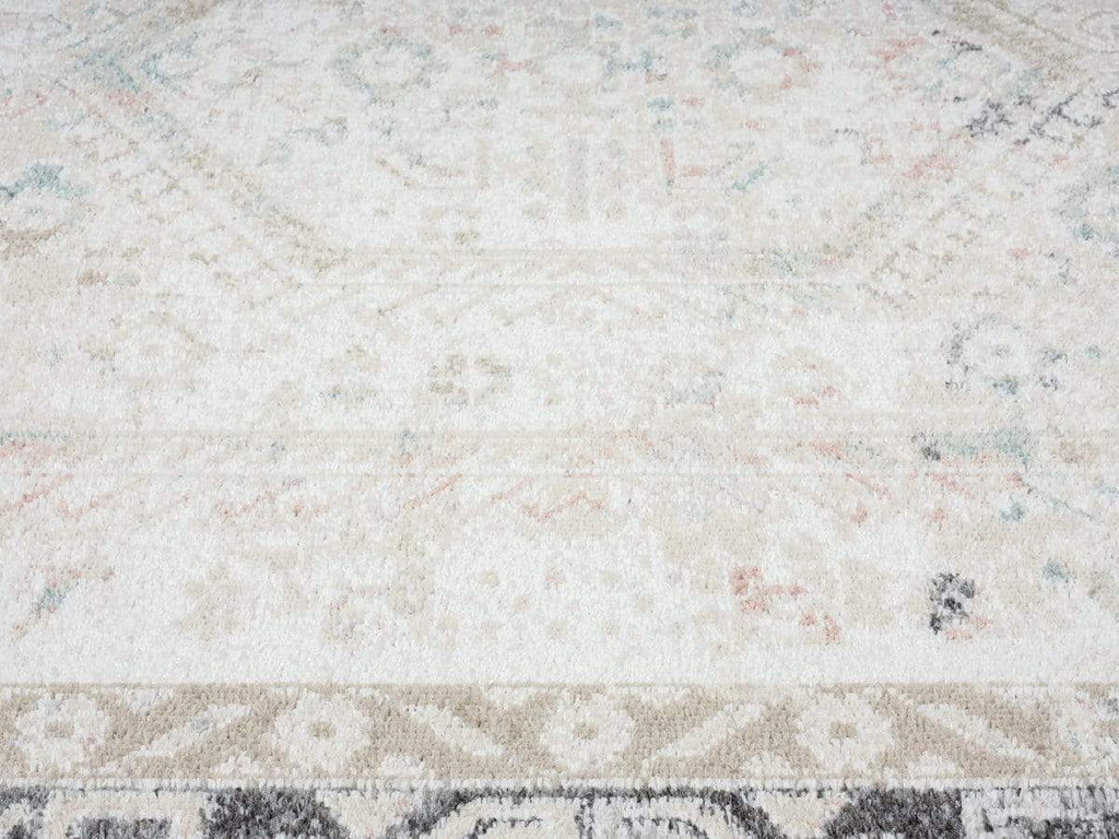 Katya Cream And Grey Multi-Colour Traditional Floral Rug