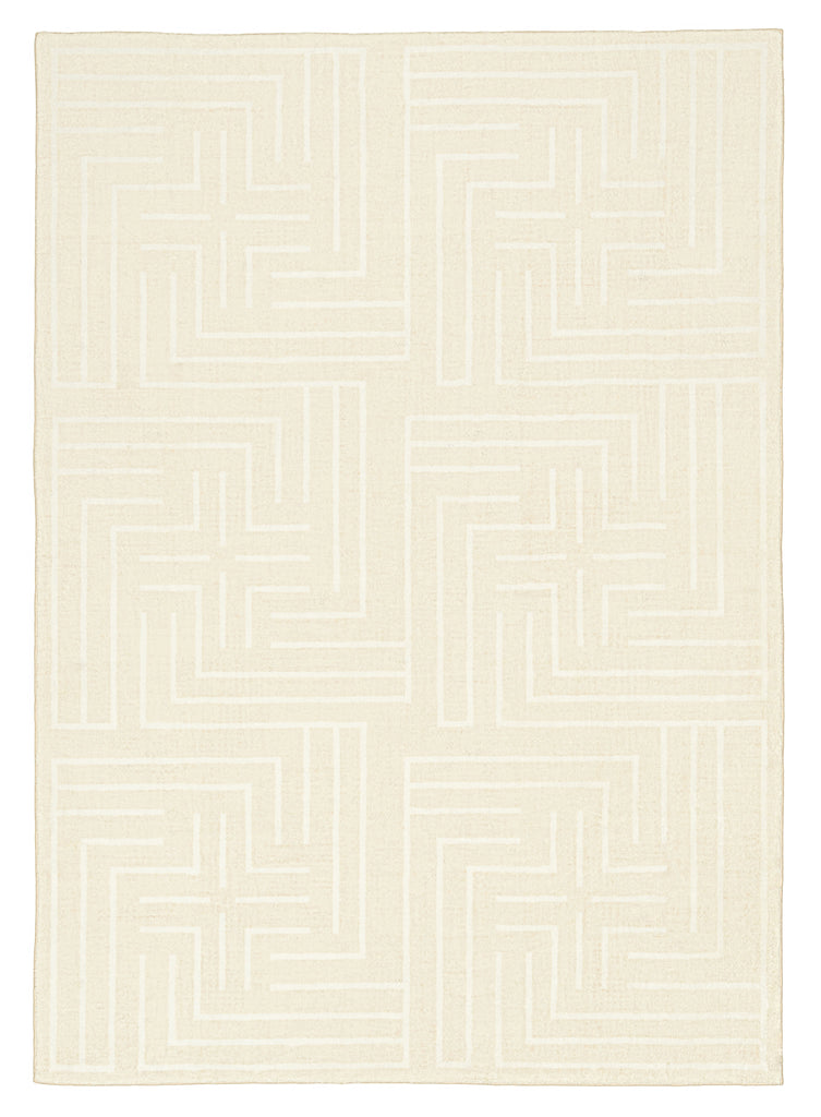 Kiana Cream Modern Washable Rug