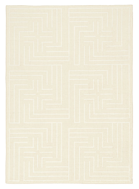 Kiana Cream Modern Washable Rug