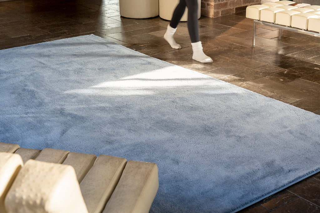 Kimi Soft Blue Shag Rug