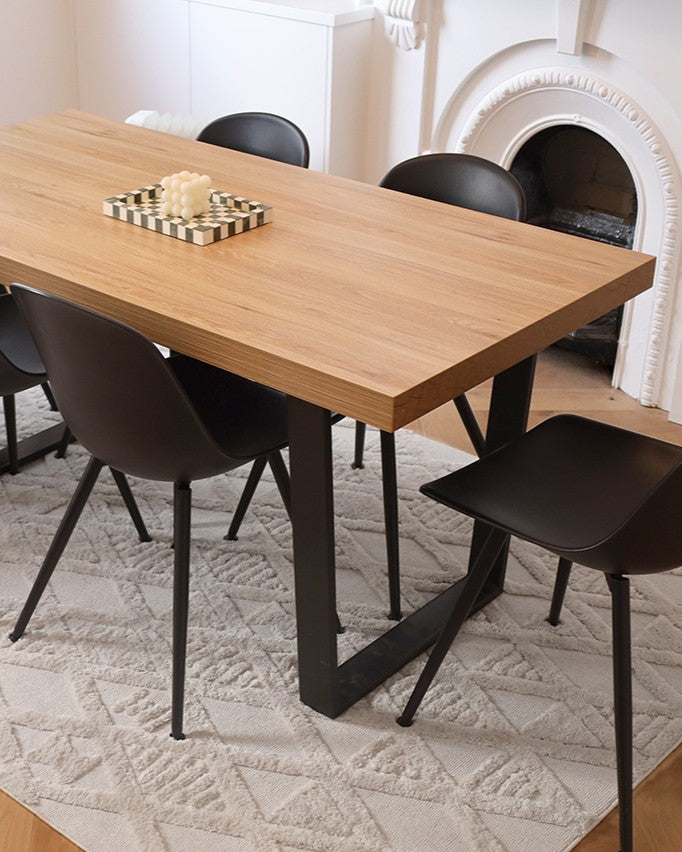 Kira Diamond Detail Textured Rug