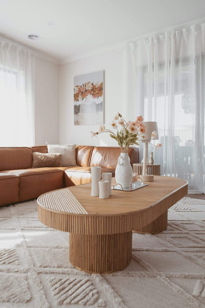 Kira Diamond Detail Textured Rug