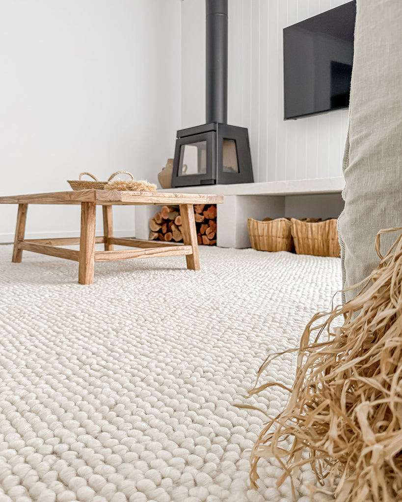 Kirsi Ivory Looped Indoor Outdoor PET Rug