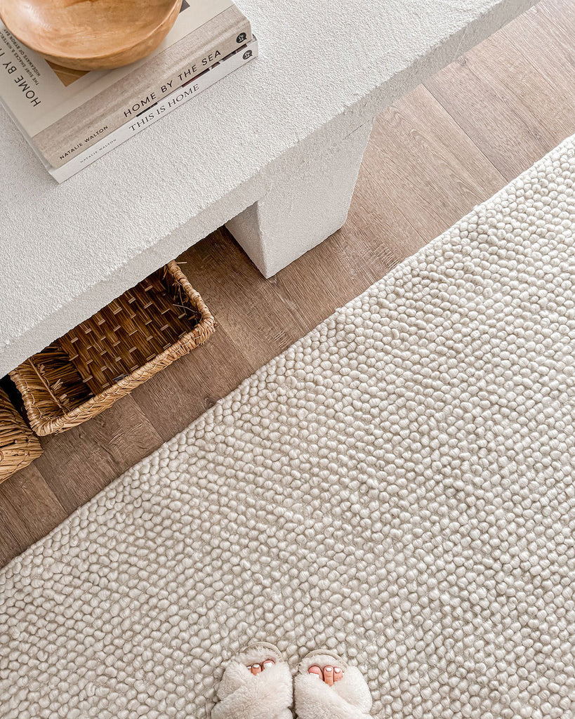 Kirsi Ivory Looped Indoor Outdoor PET Rug