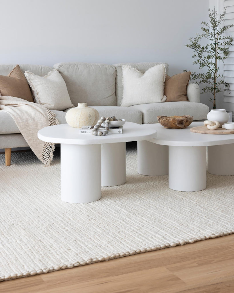 Laila Ivory Braided Wool Rug