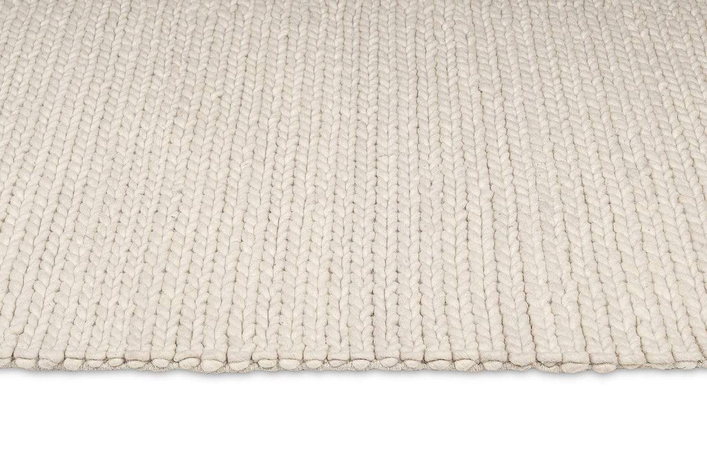 Laila Ivory Braided Wool Rug