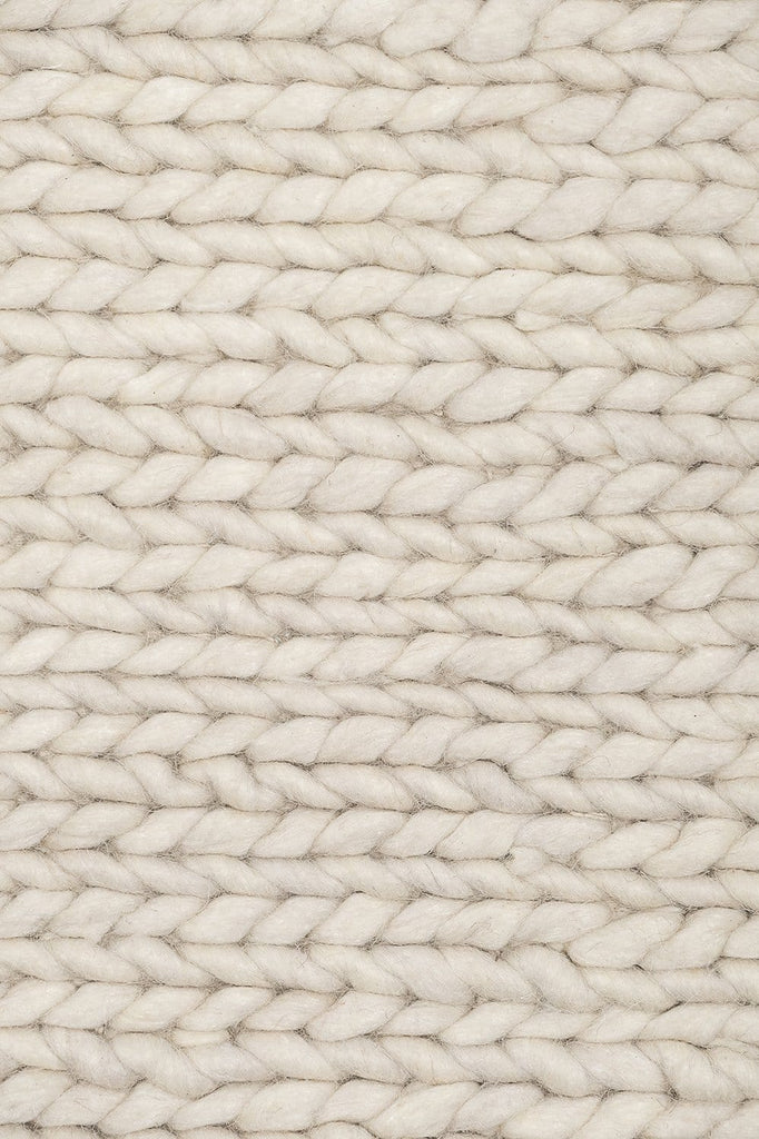 Laila Ivory Braided Wool Rug