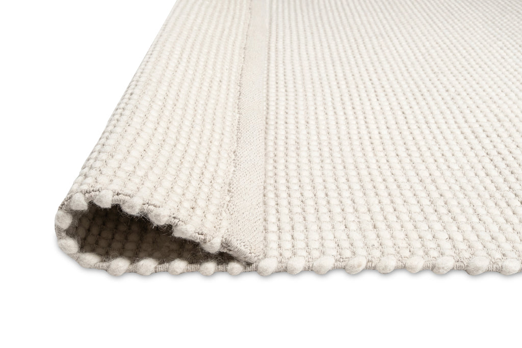 Larvic Ivory Chunky Wool Rug