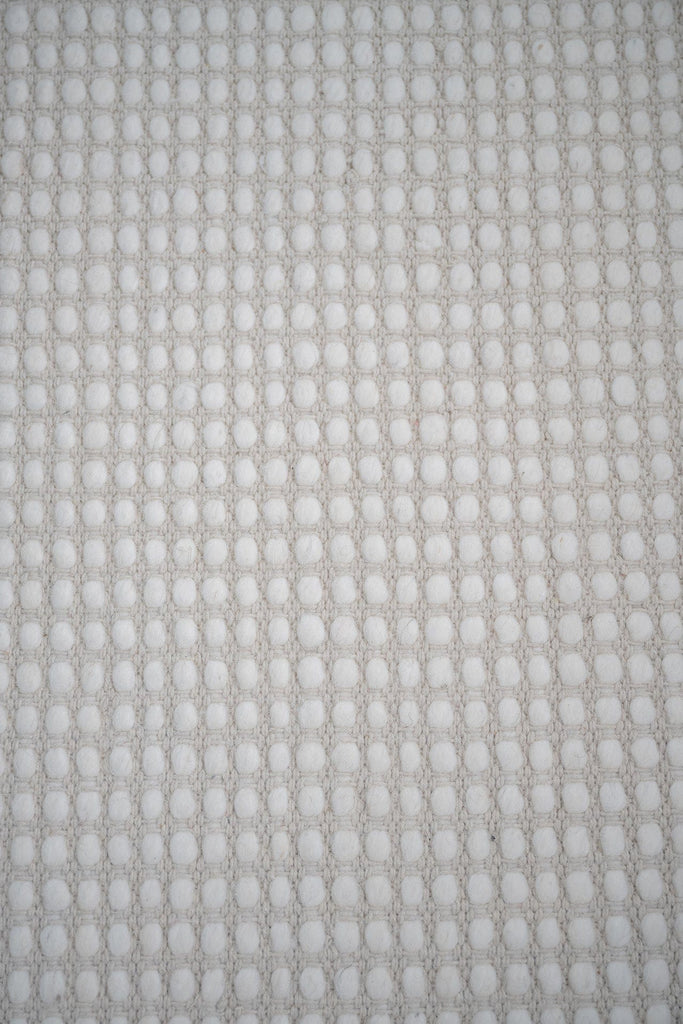 Larvic Ivory Chunky Wool Rug