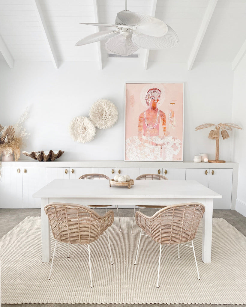 Larvic Ivory Chunky Wool Rug