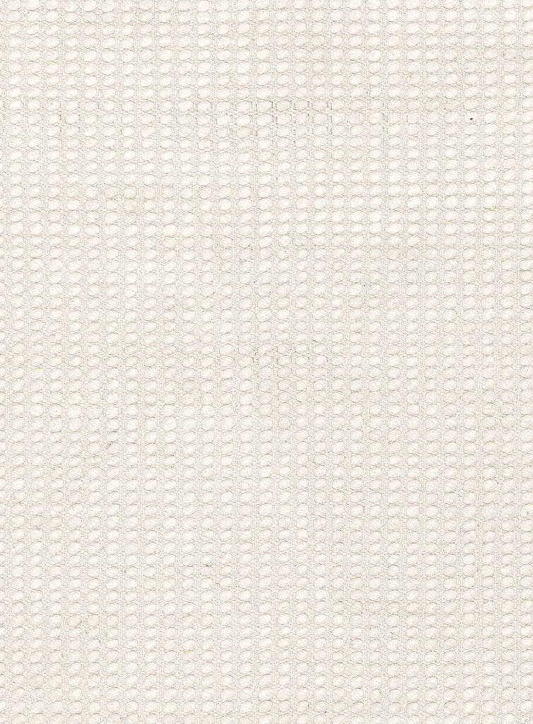 Larvic Ivory Chunky Wool Round Rug