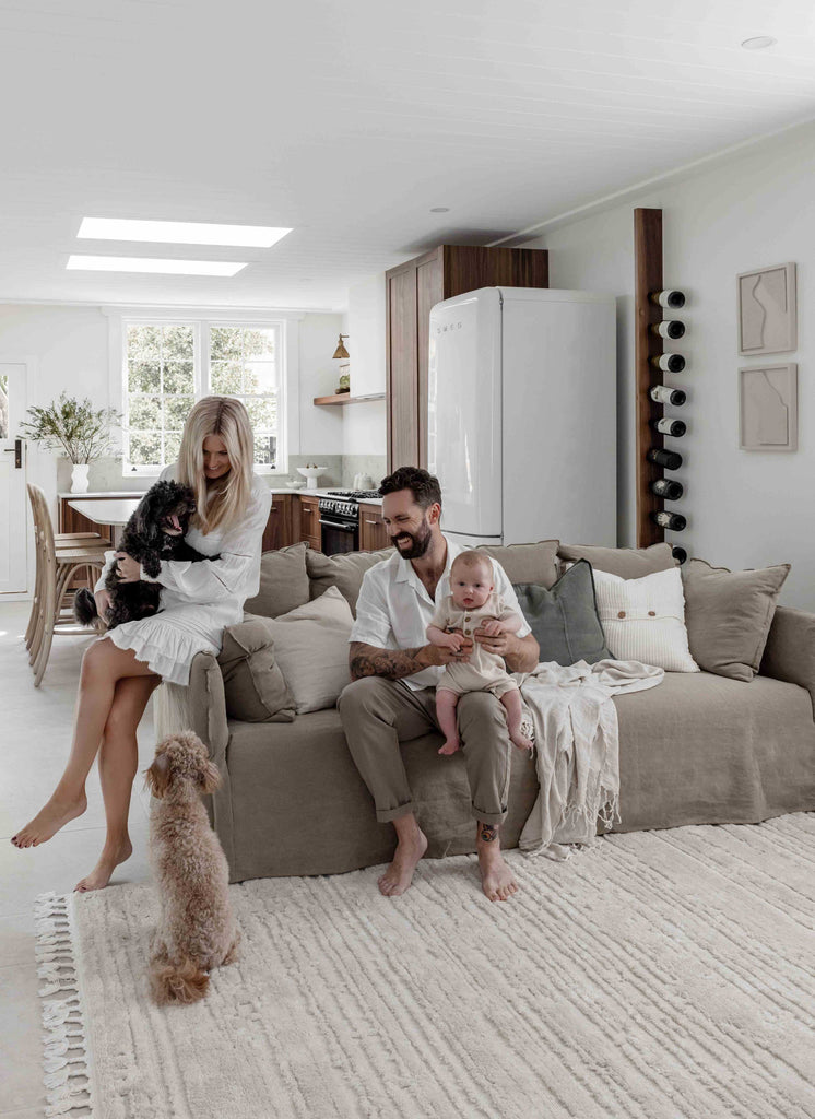 Leilani Ivory Cream Textured Rug