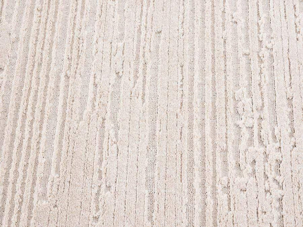 Leilani Ivory Cream Textured Round Rug