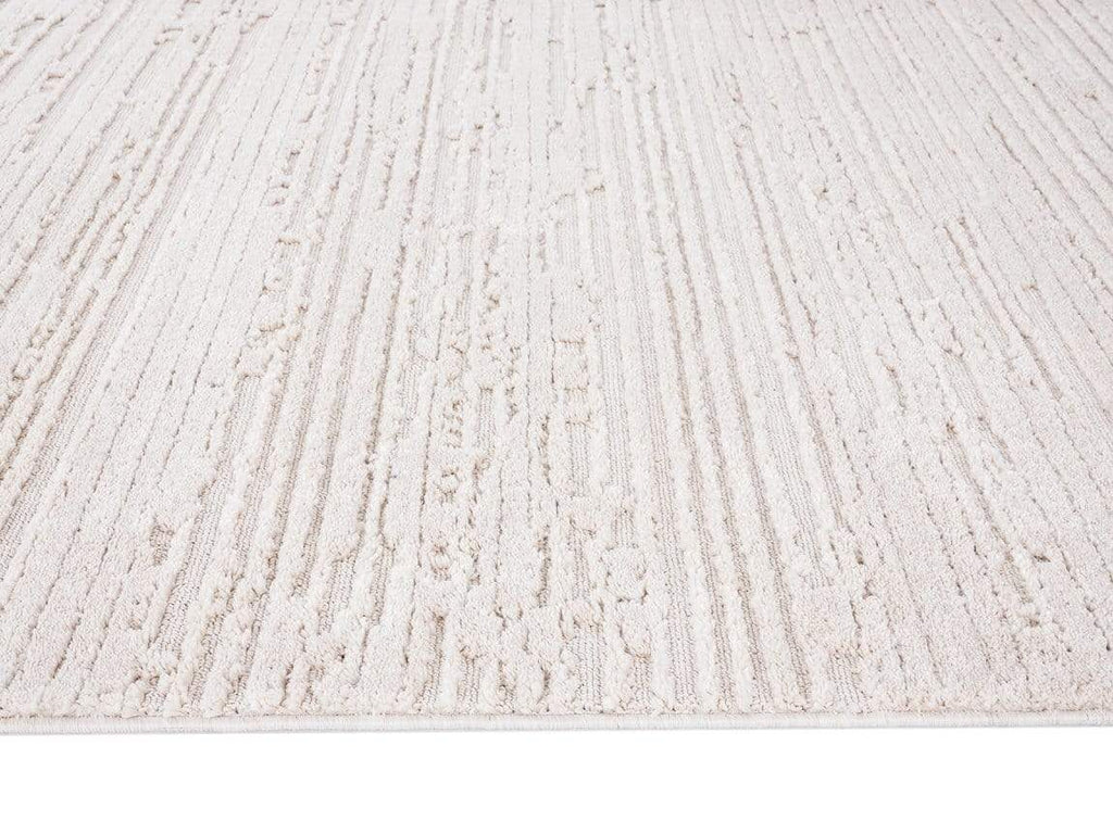 Leilani Ivory Cream Textured Rug