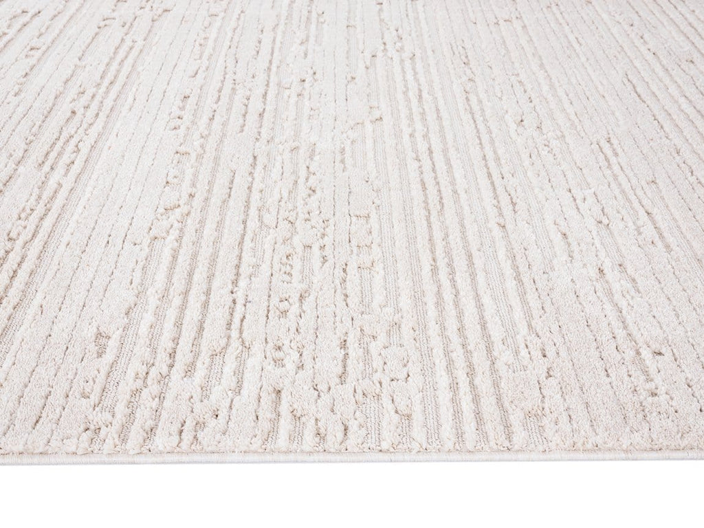 Leilani Ivory Cream Textured Runner Rug