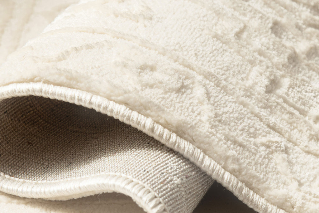 Lianda Neutral Medallion Washable Rug