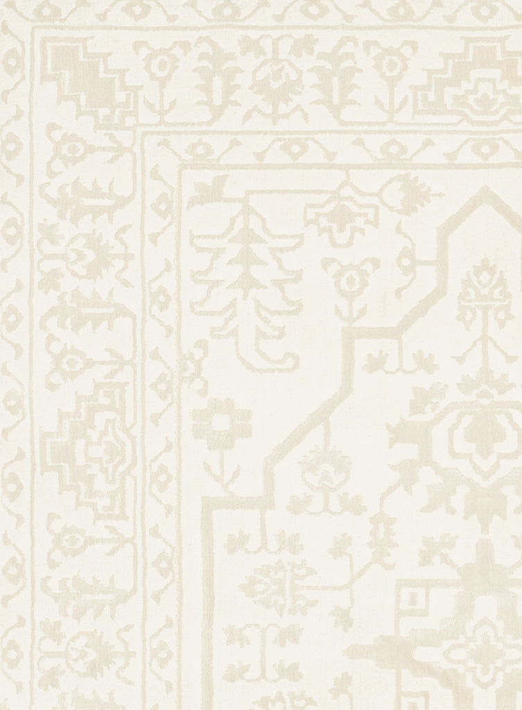 Lianda Neutral Medallion Washable Rug