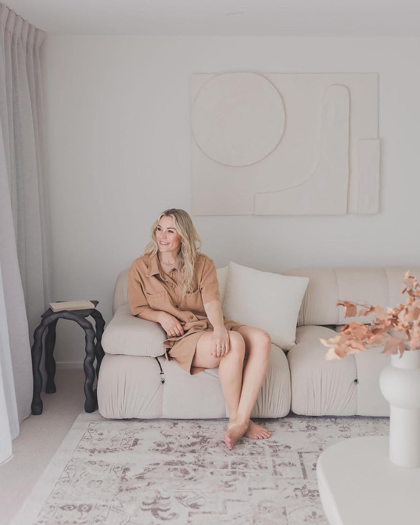 Liliana Cream And Brown Traditional Distressed Floral Rug