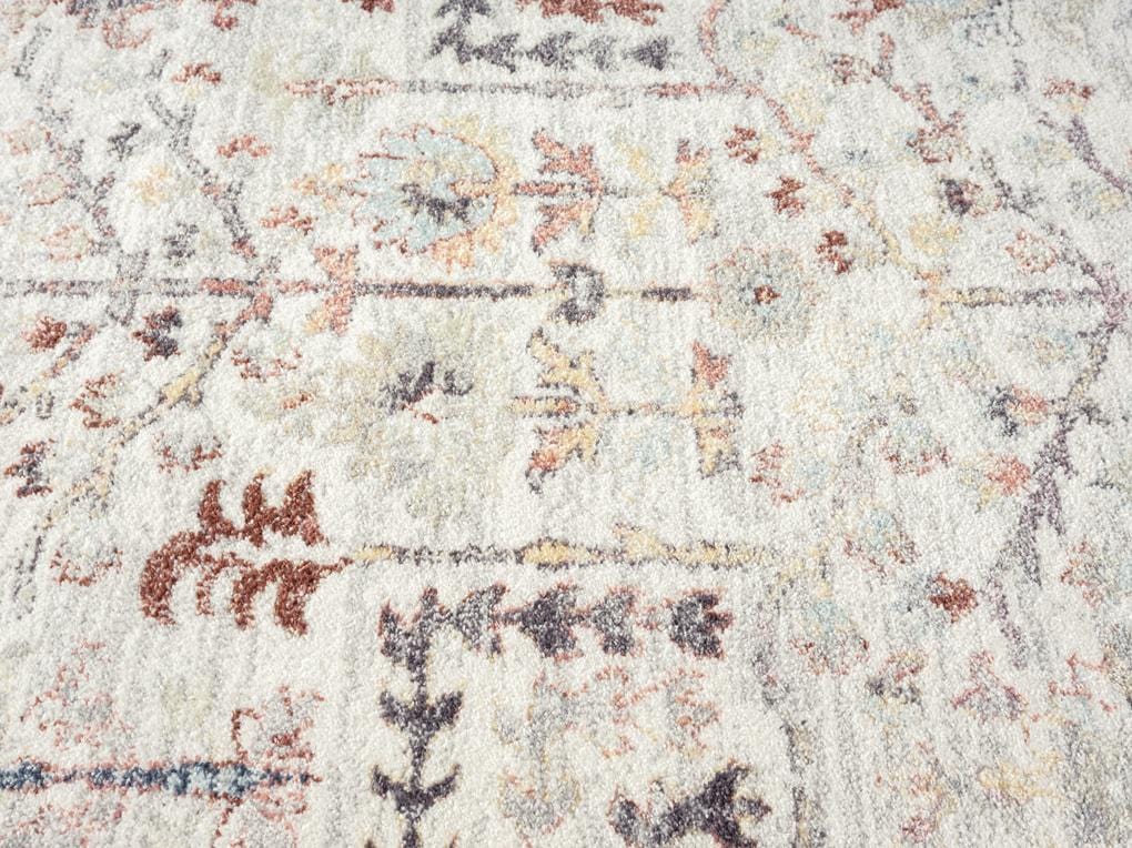 Livvie Blue and Orange Multi-Colour Distressed Rug