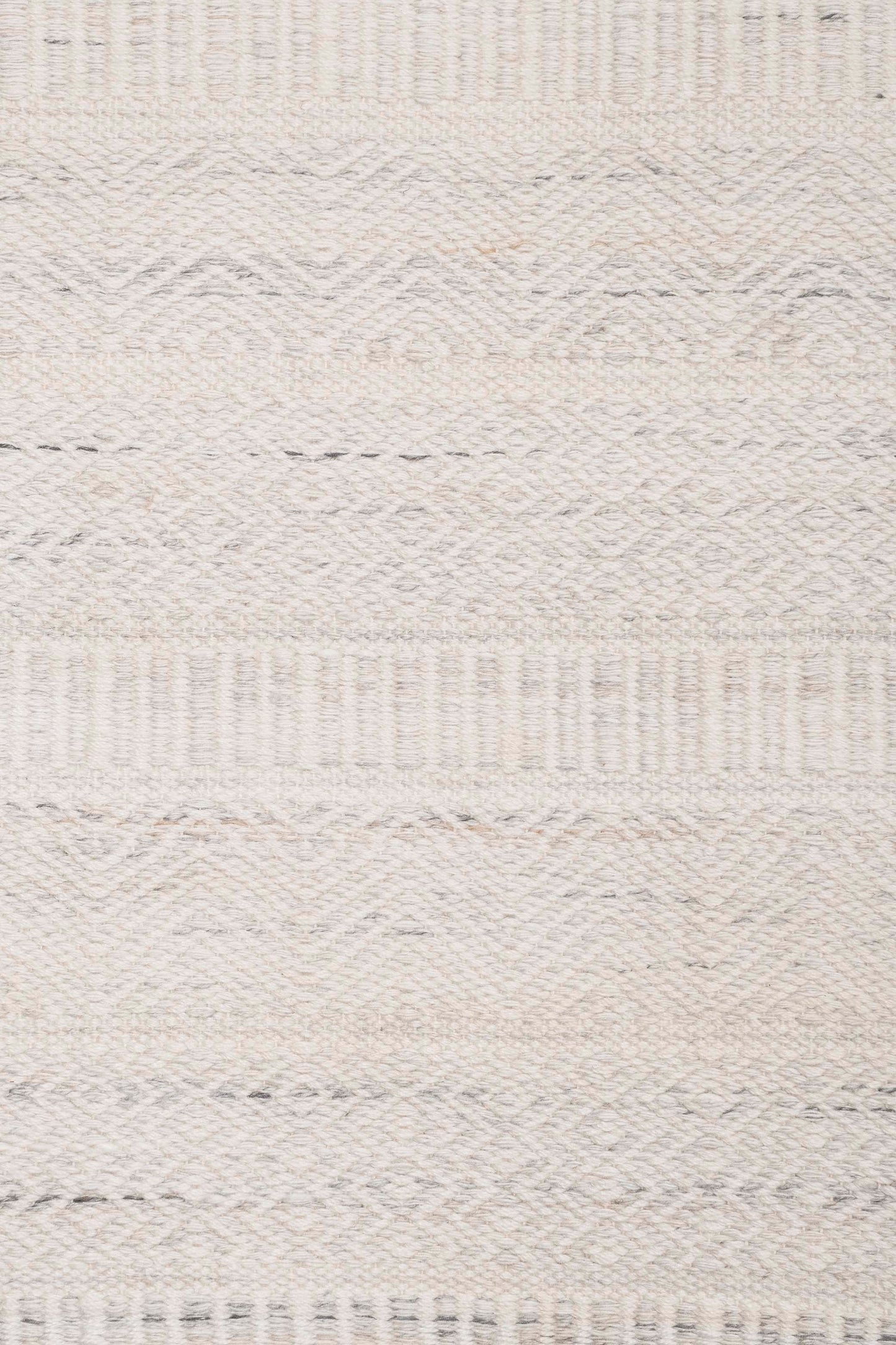 Loretta Cream and Grey Indoor Outdoor P.E.T Rug