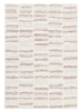 Luiza Ivory and Beige Abstract Striped Rug