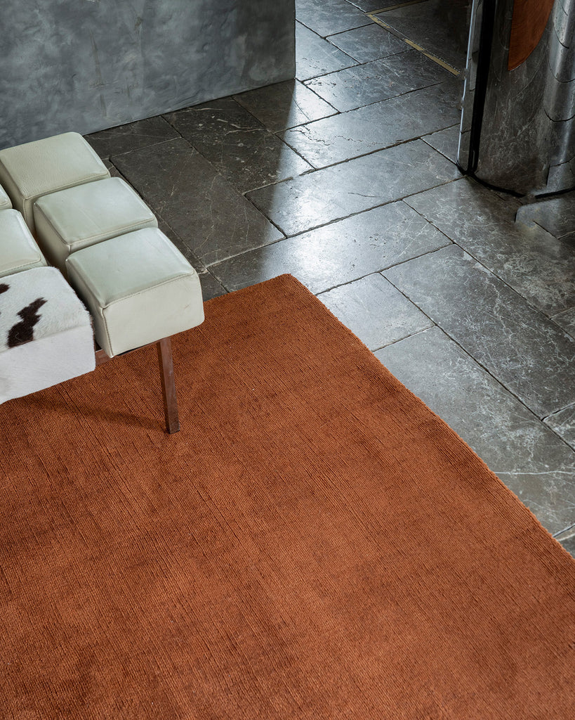 Lupe Terracotta Handwoven Rug