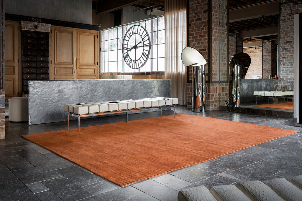 Lupe Terracotta Handwoven Rug