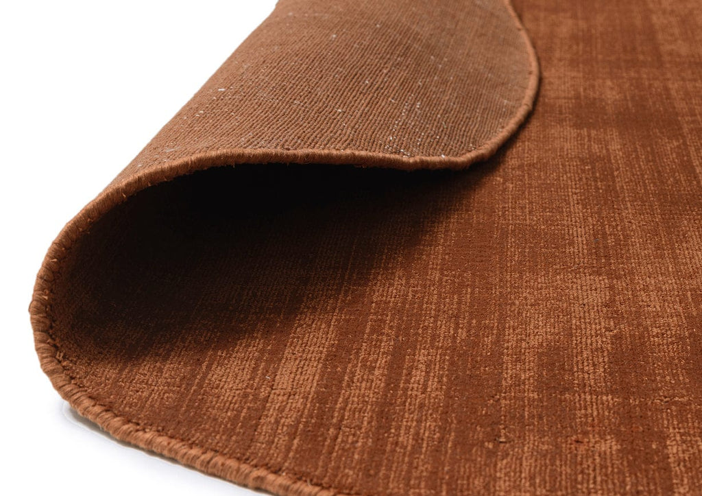 Lupe Terracotta Handwoven Round Rug