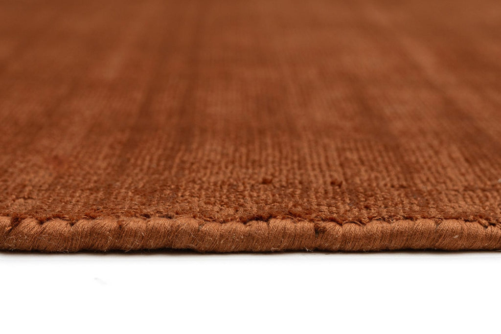 Lupe Terracotta Handwoven Round Rug