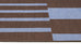 Luz Deep Cocoa and Vivid Blue Striped Indoor Outdoor Rug
