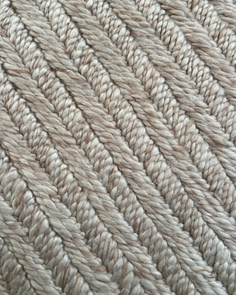 Mabel Cream and Beige Braided Rug